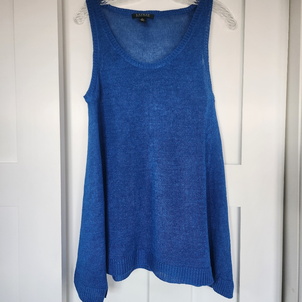 Lauren Ralph Lauren Linen Tunic; Size L